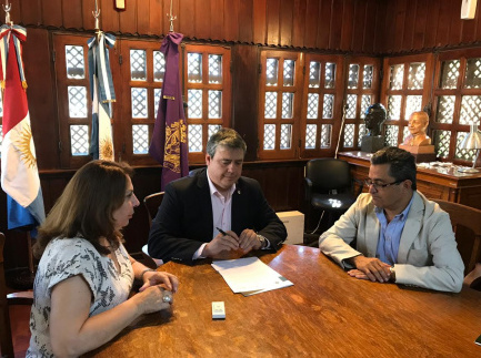 Lic. Ana Lía Gonzalez; Dr. Rogelio Pizzi; Dr. Gabriel Acevedo