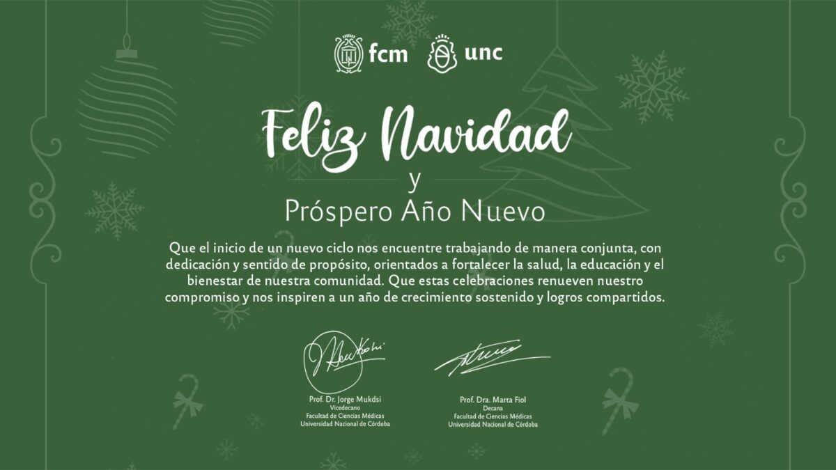 ¡ FELICES FIESTAS ! – Facultad de Ciencias Médicas